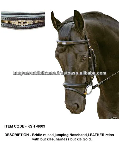 horse crystals leather bridles