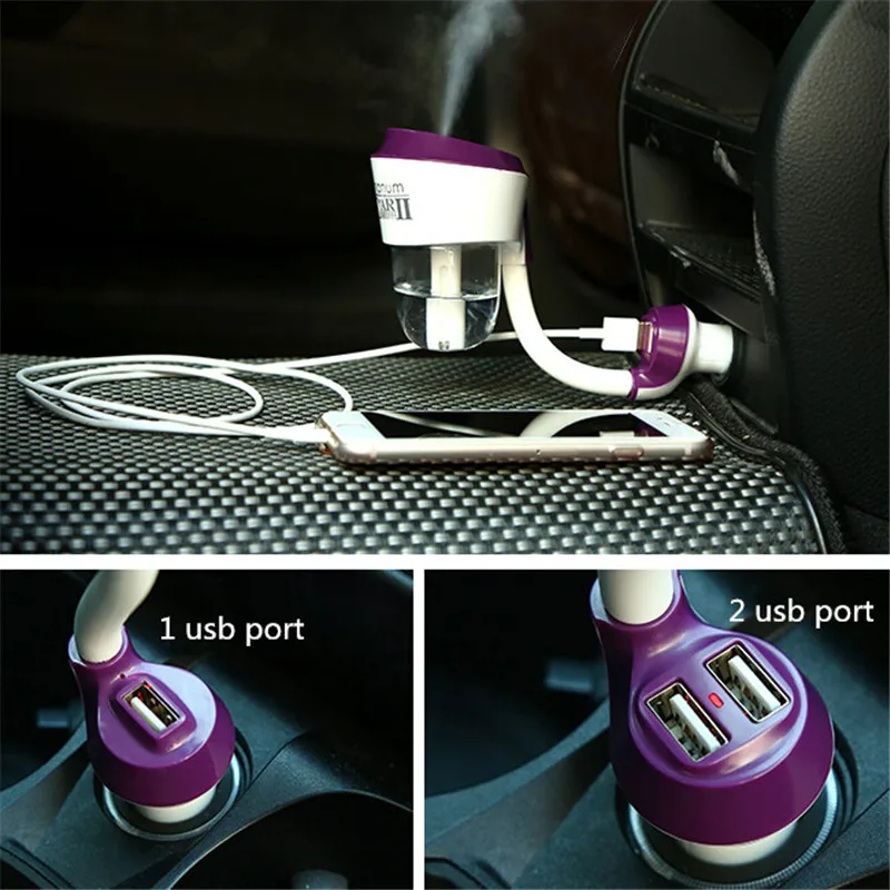 NEW USB Car Fresh Refreshing ultrasonic Aroma mist car diffuser humidifier