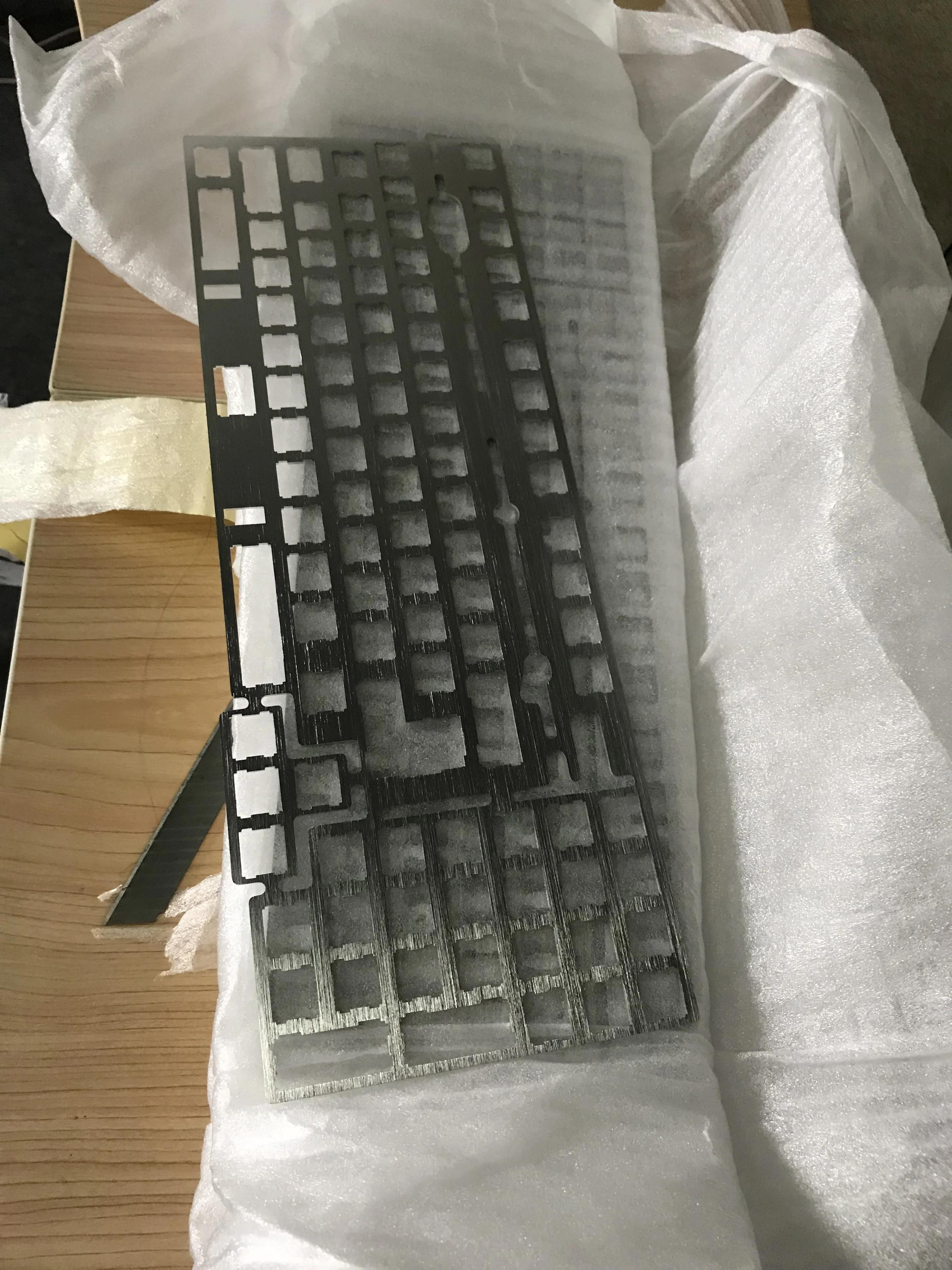 custom mechanical keyboard plate from Dadesin with aluminum