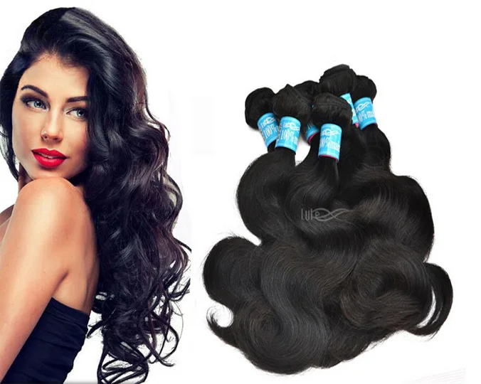 Unprocessed Human Hair Virgin Body Wave Brazilian Hair Mona Lisa