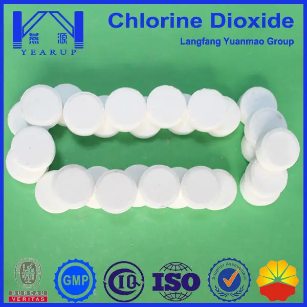 Cooling Tower Water Treatment Chemicals with ClO2 Algae fungicidal bacteriostatic agent