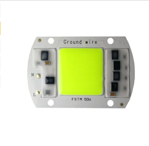 LED Lamp COB Chip 20W 30W 50W 220V Input Smart IC Fit For DIY LED Floodlight Spotlight IP67 LED Chip Integrated Driver Color