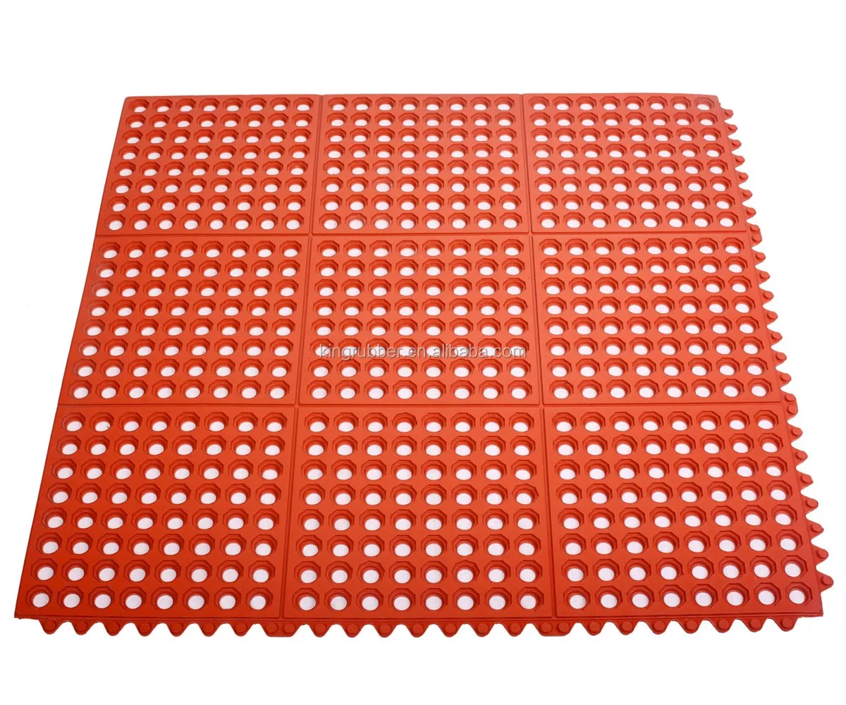 Rubber Industrial Anti Slip Ant Fatigue Kitchen Rubber Floor Mat Nitrile Rubber Natural 500pcs