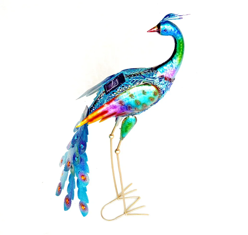 
lawn standing Metal Peacock Garden Decoration 