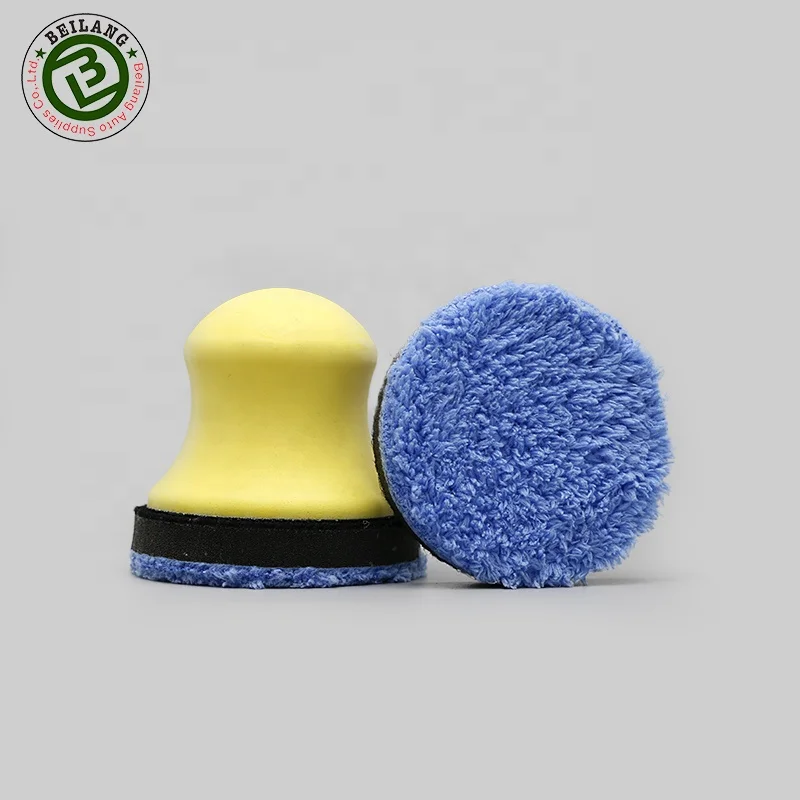 3 дюйма, стекольное воск микрофибра режущий диск с подробным описанием автомобильный воск губки аппликатора Подушечка для полирования