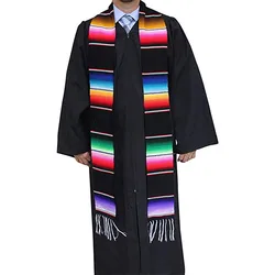 2023 High Quality Adult Kente Cloth Design University Honor Stole Gown College Graduation Sash Custom