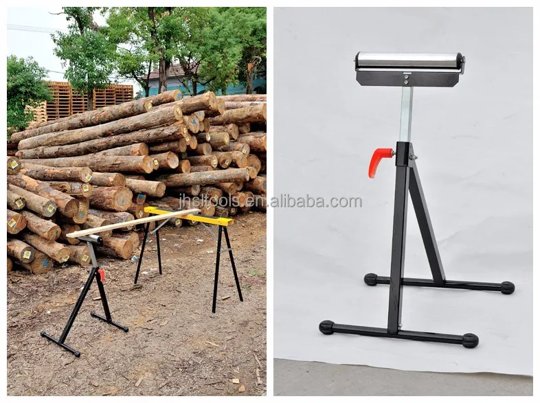 
Woodworking Heavy Duty Height Adjustable Roller Stand 132LB Capacity 