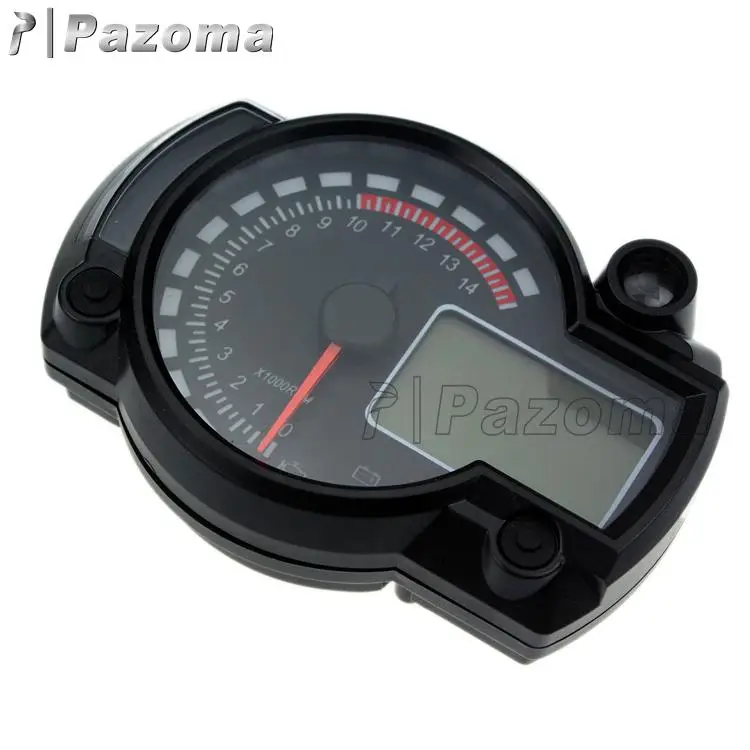 Universal Adjustable LCD Digital Motorcycle Tachometer Speedometer Odometer Instrument Panel