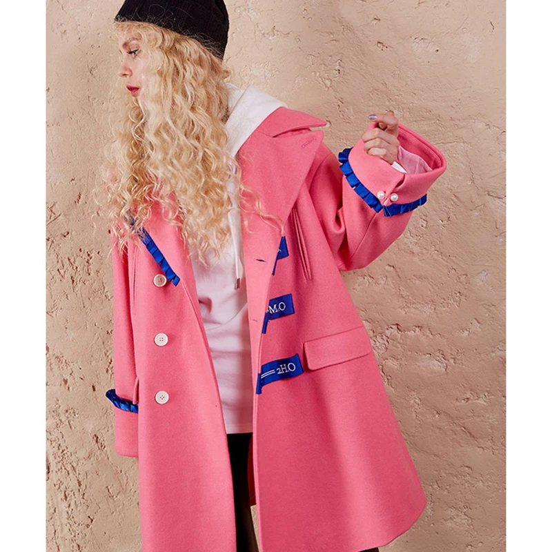 
Maxnegio Women Winter Long Coats Turkey Embroidered Fleece Jacket 