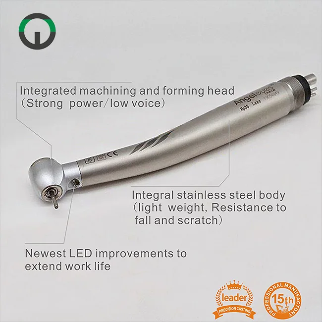 being foshan led dental turbine stainless steel with ceramic bearing high speed handpiece