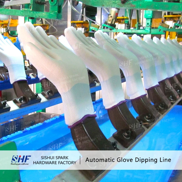 NBR/NR Wrinkle Glove Dipping Production Line/Nitrile Glove Machine