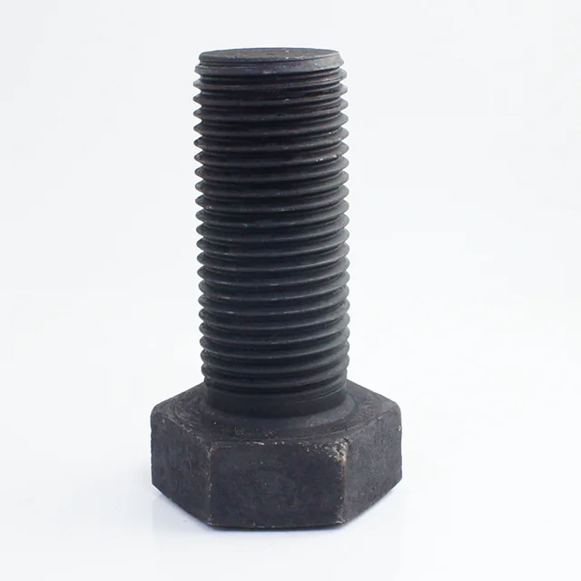 M64*150 Full Thread Hex Bolt, Grade 4.8, Black