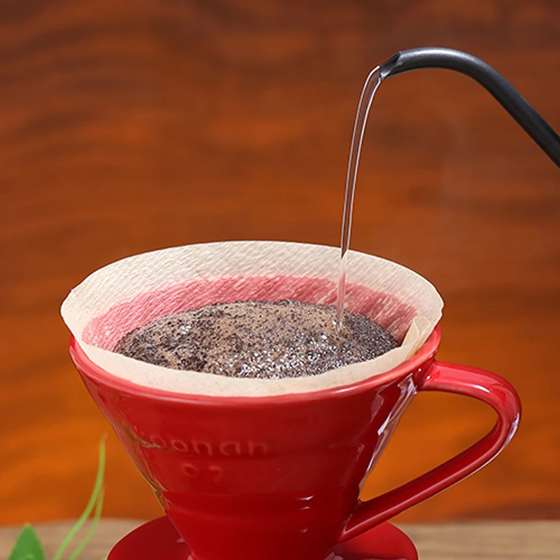 
V-Type natural non-bleached coffee filter paper 