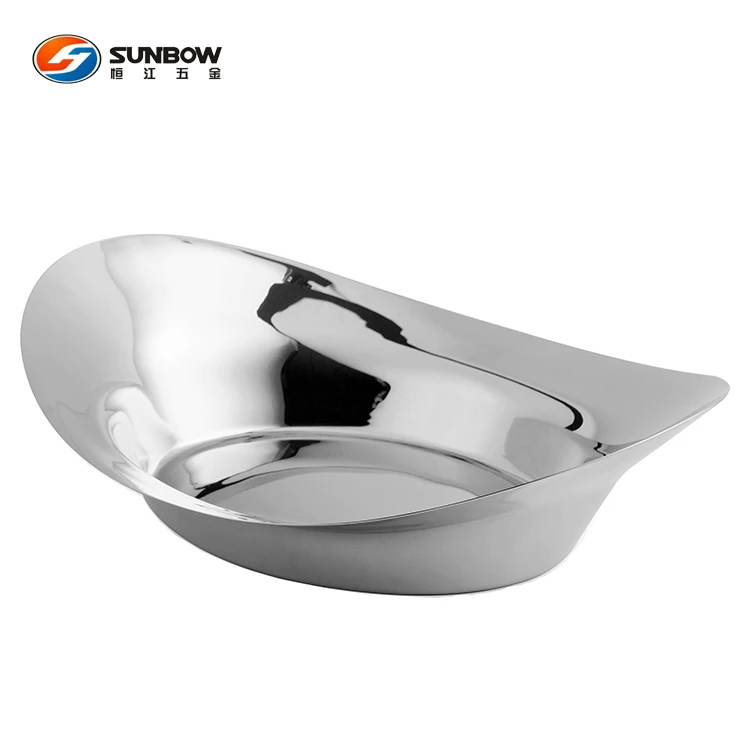 Customized Mirror Polished Stainless Steel  Restaurant Salad Bowl