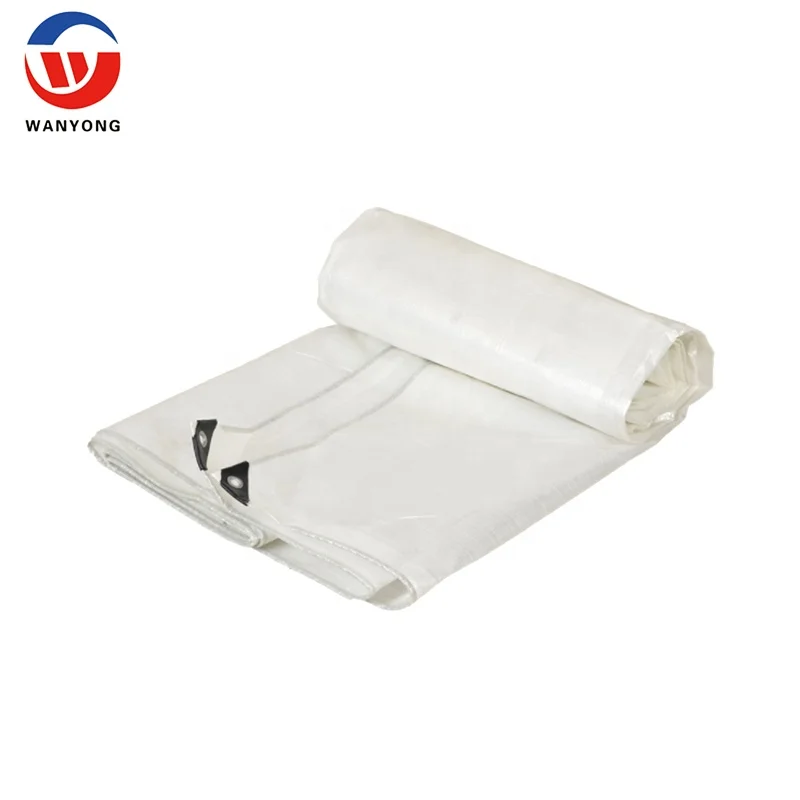 white waterproof plastic sheet pe tarpaulin in china