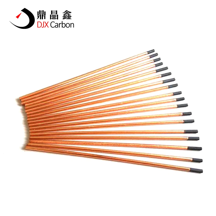 Flat arc air gouging carbon electrode rod