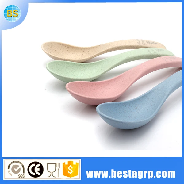 2016 новый продукт пшеничной соломы изменение цвета ложка, пластмассовую ложку, ложки