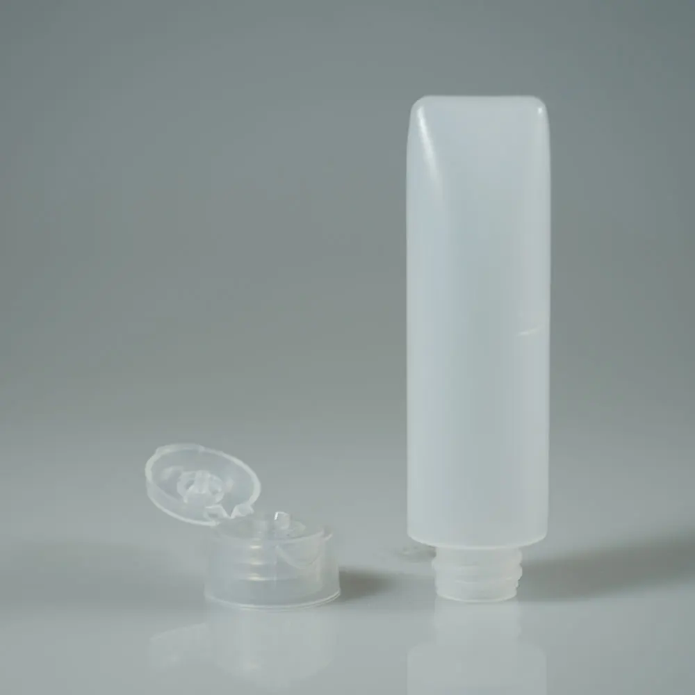 Soft travel 30ml, 50ml  squeeze tube with flip cap | refillable plastic bottle - for lotion, lip gloss, liquid, gel container