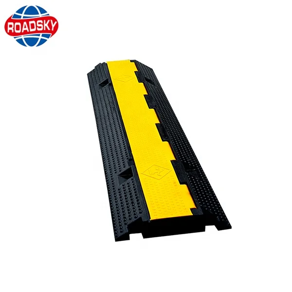 Traffic Safety Yellow Jacket Visible Cable Protector plastic cable protection covers