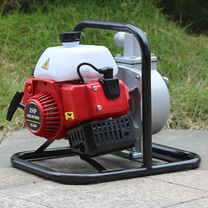 BISON CHINA 1 Inch 25mm Mini Gasoline Water Pump 2 Stroke 1 Horsepower Water Pump Petrol