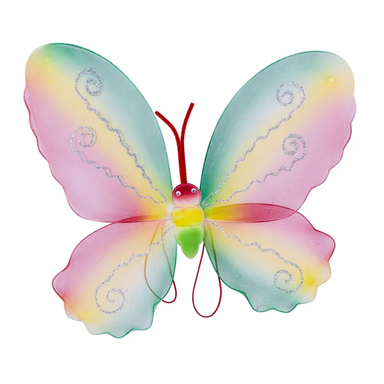 Wholesale colorful kids dress up costume fairy butterfly wings dress up cheap