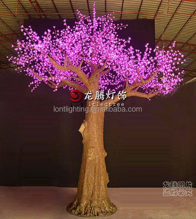 Уличные Искусственные Большие 16ft светодиодные лампы для цветения вишни сада вечеринки рождественского праздничного декора