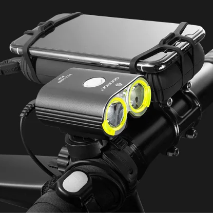 Gacrion Waterproof 1600 Lumen Small  Aluminum Alloy DC Bicycle Lights Accessory Cree LED Cycle Light Bike Front Headlight