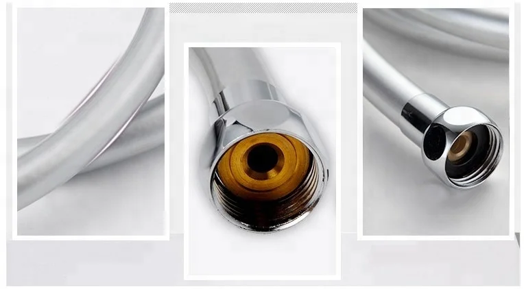 
PVC Bathroom Shower Hose Double Lock Flexible Tube 