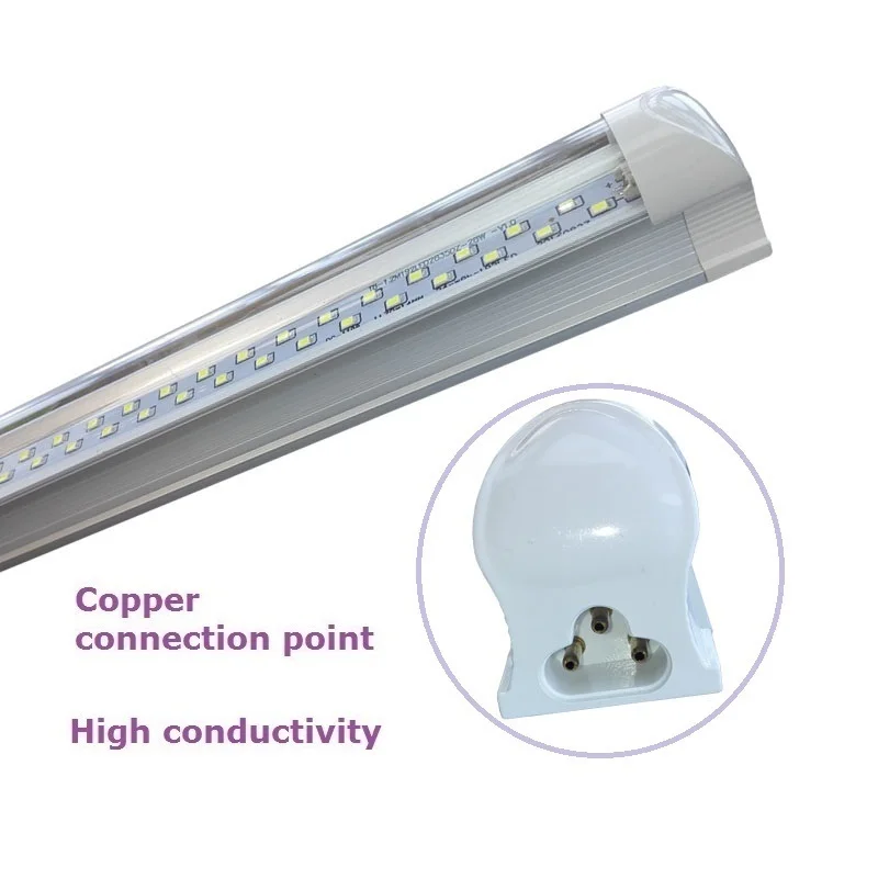 
High Quality T8 integrated led light 8ft 56w led T8 integrated led tube 2ft 3ft 4ft 5ft 6ft 8ft 6500k day light led lighting 