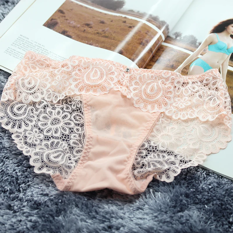 No Mark Seamless Invisible Sex Underwear for Women Sexy Lace Panties