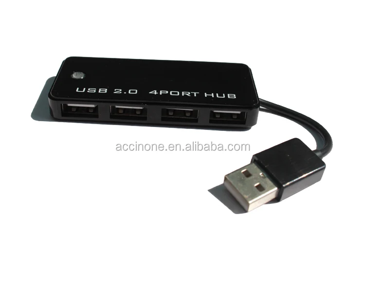 Cheap Ultra Slim Small Mini 4 Port USB 2.0 Hub High Speed Splitter Cable Adapter for Laptop PC