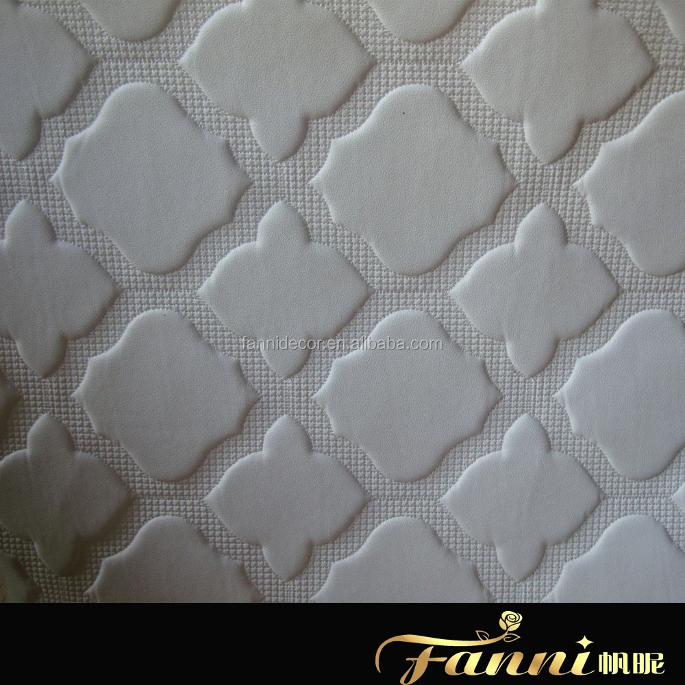New Designs Wall Decoration Artificial Leather With Foam PVC Decorative Leather PU Leather With Foam
