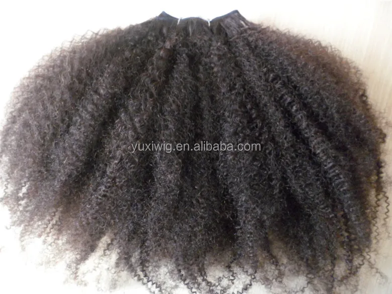 Afro Hair Style 100g Kinky Curly Virgin Human Hair extensions,Full Head Weft