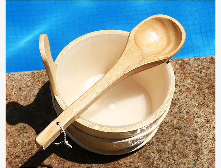 Wooden Sauna Spa Accessories for Dry 1 Person Capacity Pine 6KW Stove Infrared Heating Bucket Spoon Included