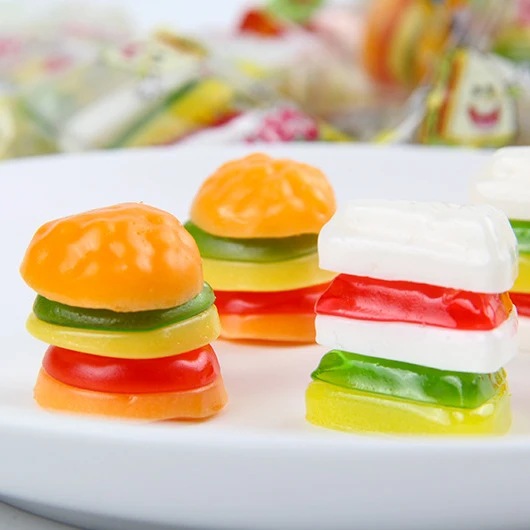 Креативные гамбургеры, сэндвич, жевательные конфеты, зефир