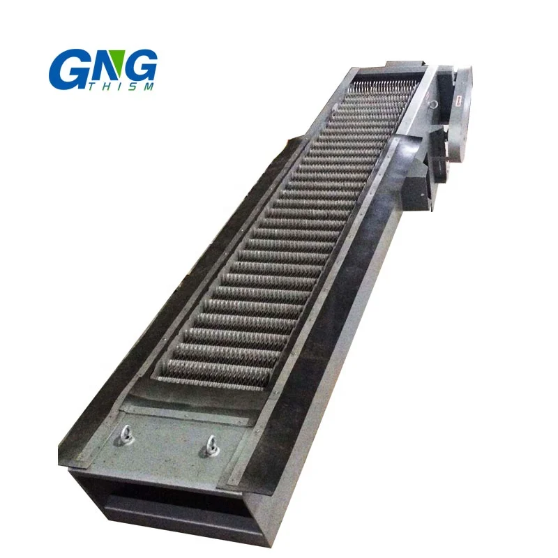 Automatic screen separator mechanical rake bar screen