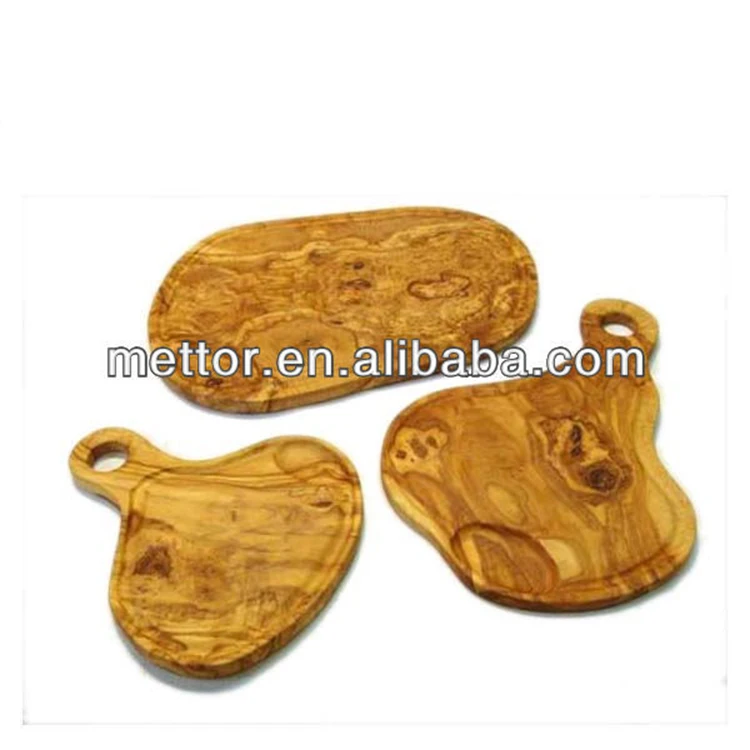 Wholesale custom logo and size natural olive wooden cutting boards