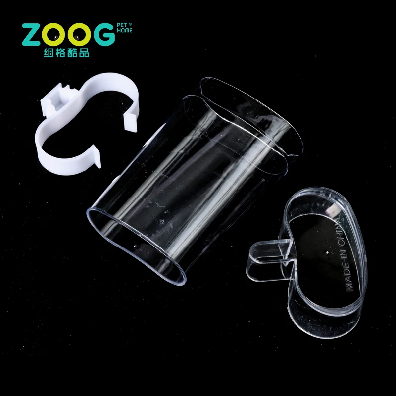 Plastic water bottle for bird cage water drinkers