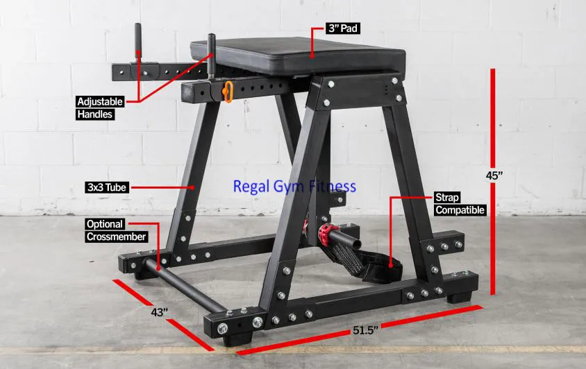 Fitness equipment reverse hyper extension gym equipment