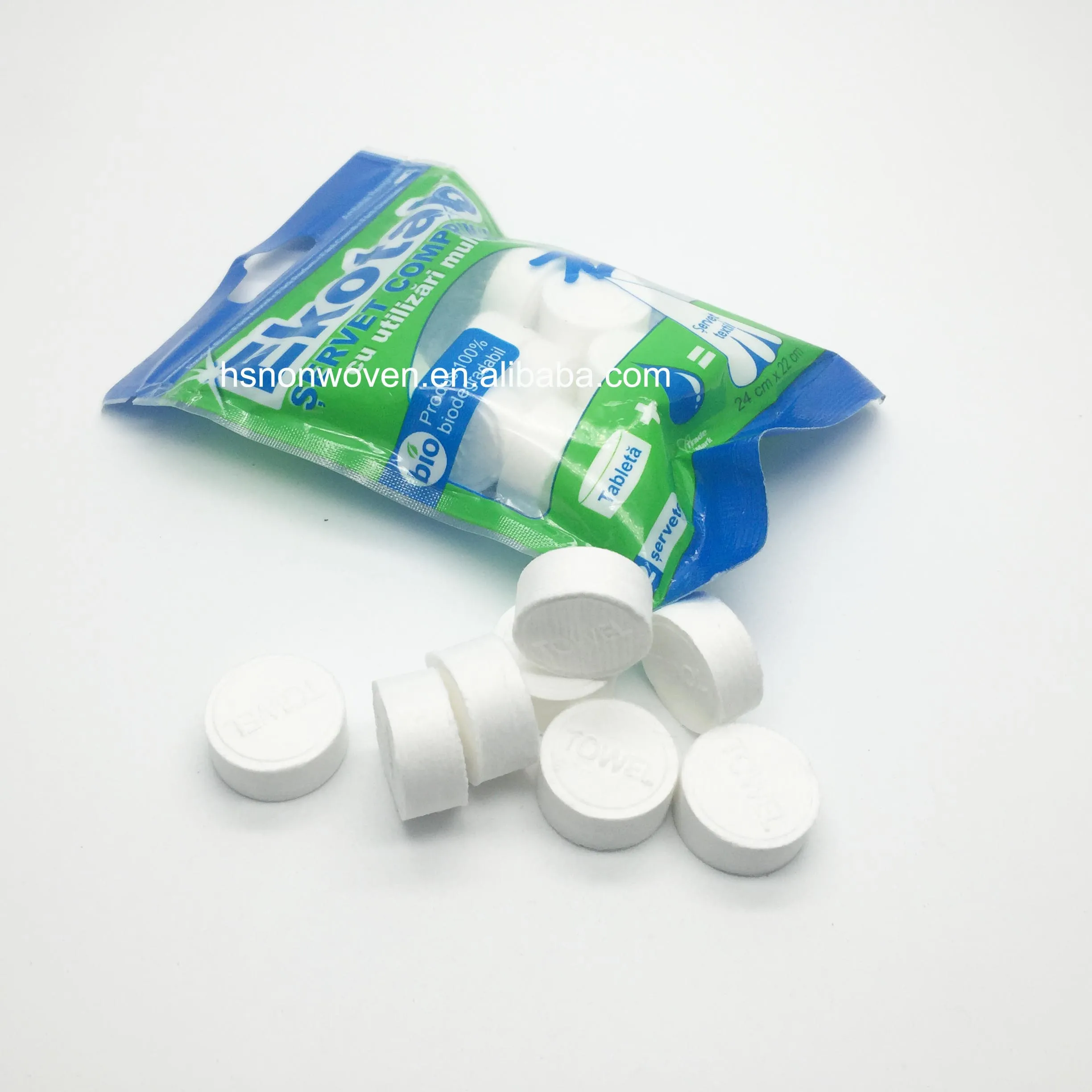 Мягкие экологически чистые одноразовые таблетки, сжатые салфетки для лица