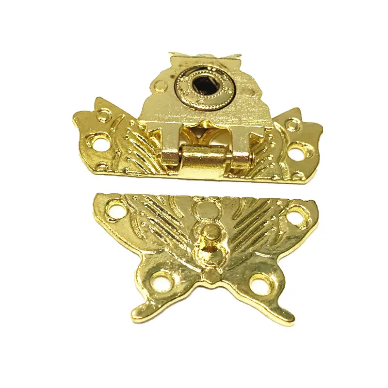 Factory supplier zinc alloy butterfly design metal lock for wooden box