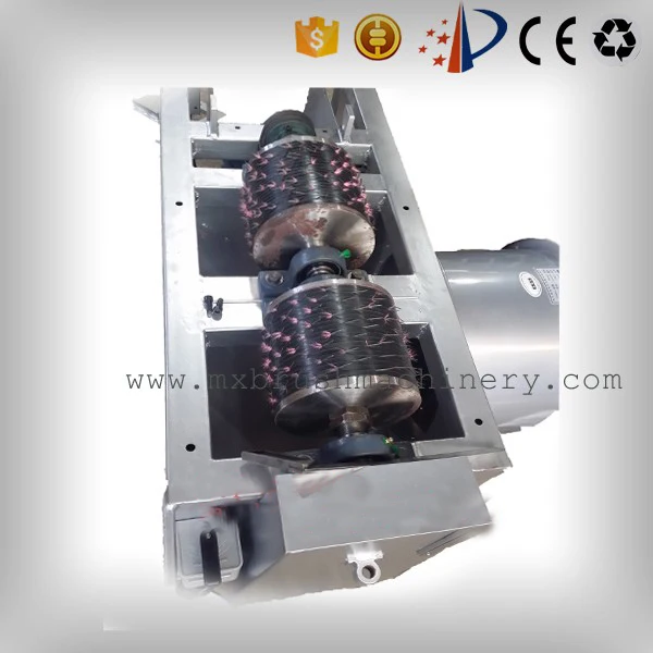 Broom trimming machine/flagging machine