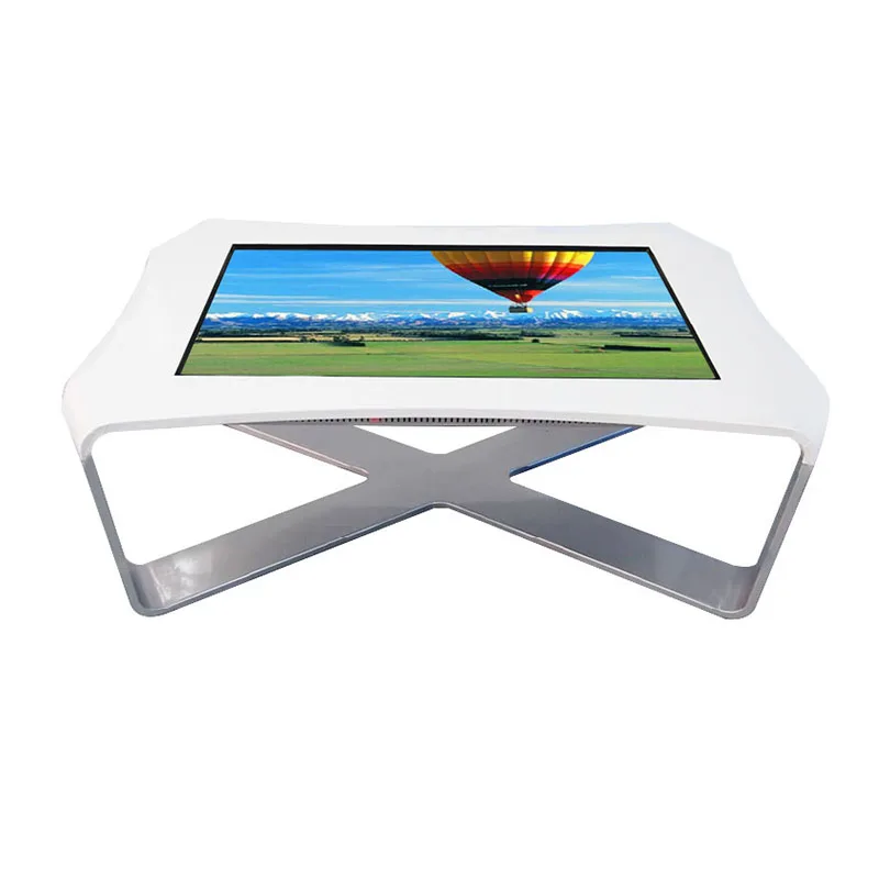 
43 Inch LCD Waterproof X Shape children play games/education Interactive smart Touch Table 