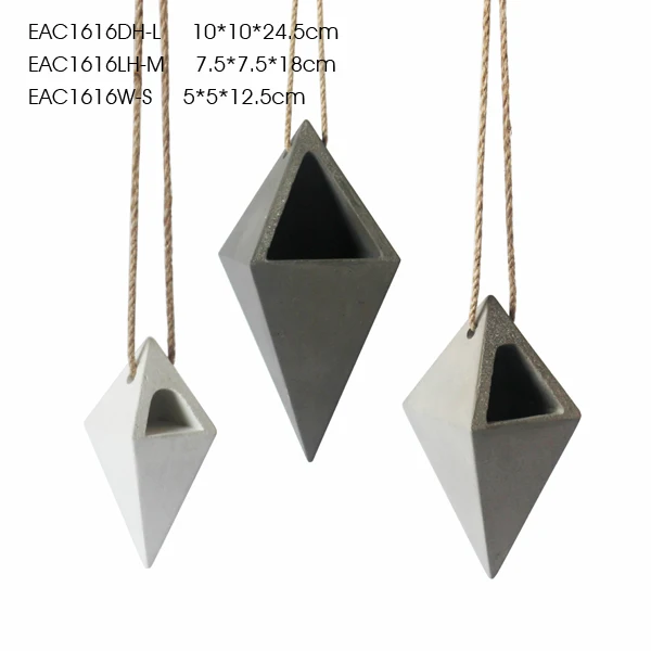 China suppliers half round white flower pot hanging wooden flower pot