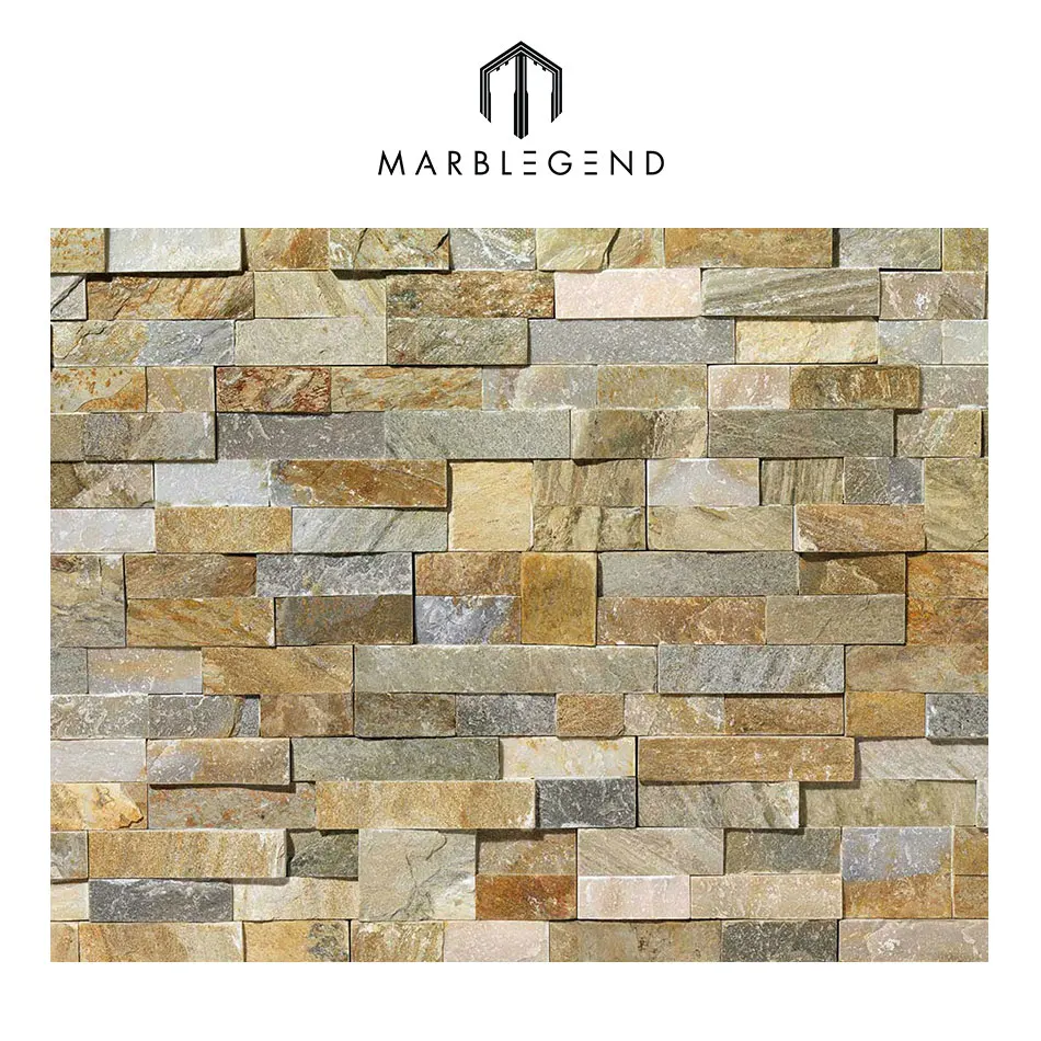 Cheap price natural slate wall tile stone veneer for exterior