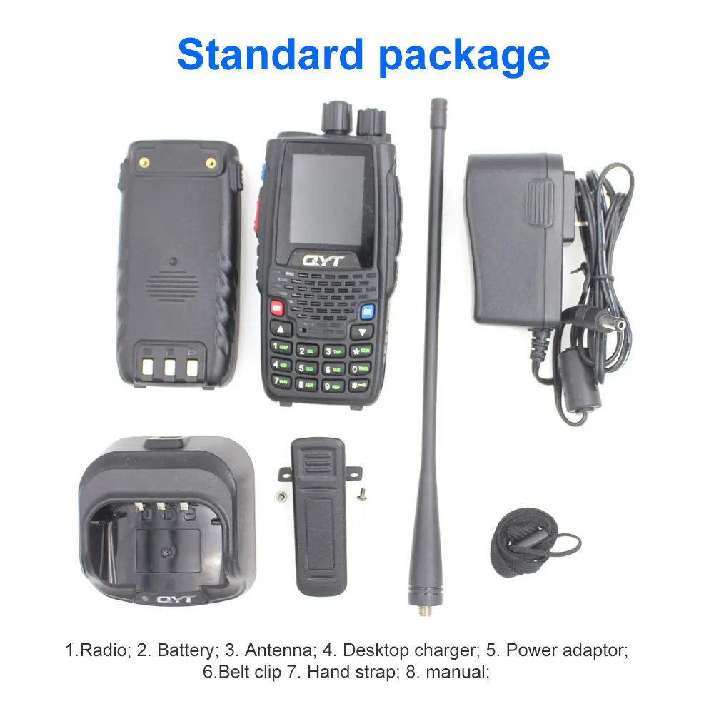 Quad Band portable 2  way radio KT-8R 4 band  KT 8R UV ham radio  KT8R color display 5W ham radio  transceiver
