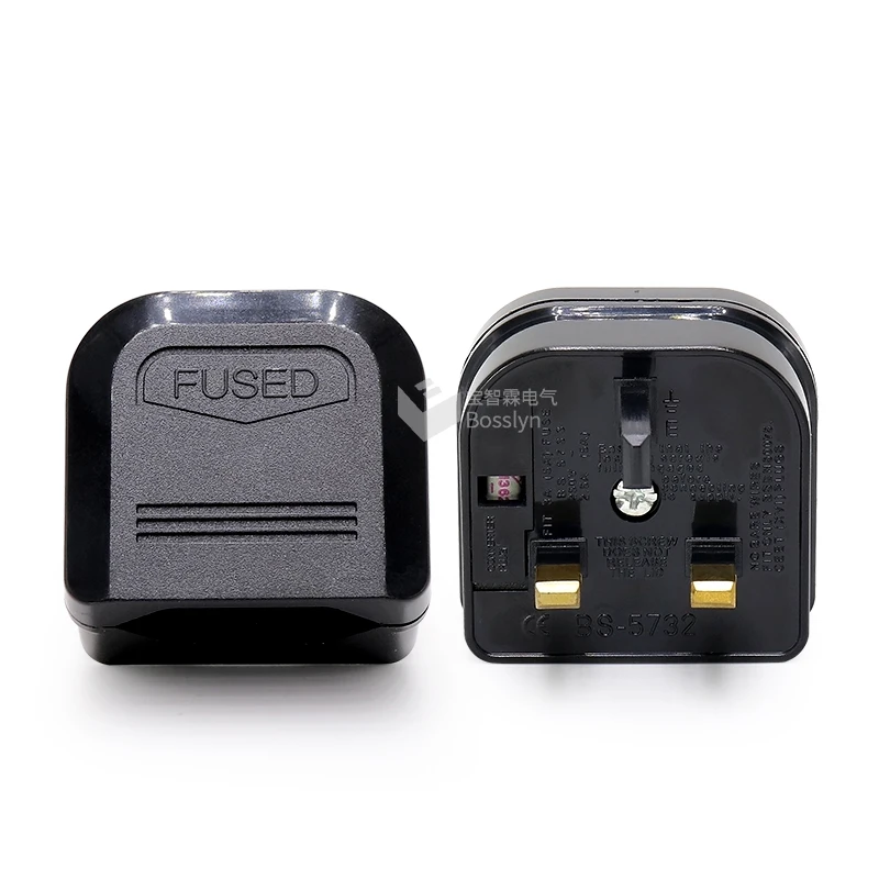 Fast Lesd Time Type G UK Fused Plug Adaptor European 2 Pin To UK 3 Pin uk travel adapter