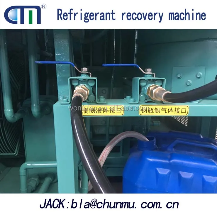 Waste air conditioning, refrigerator disassembly line refrigerant recovery machine for R245FA