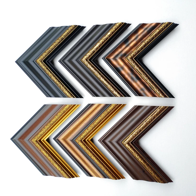 Hualun Guanse Wholesale Polystyrene Picture Frame Moulding Foam Plastic Material Photo Mirror Frame Ps Molding