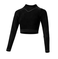 wholesale Plain blank sport shirt long sleeve women workout sports crop top for women